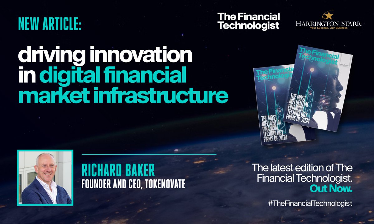 We're pleased to have been selected as a one of the most influential fintech firms driving innovation in digital financial market infrastructure in the Financial Technologist by @HarringtonStarr Read more here: tokenovate.com/most-influenti…