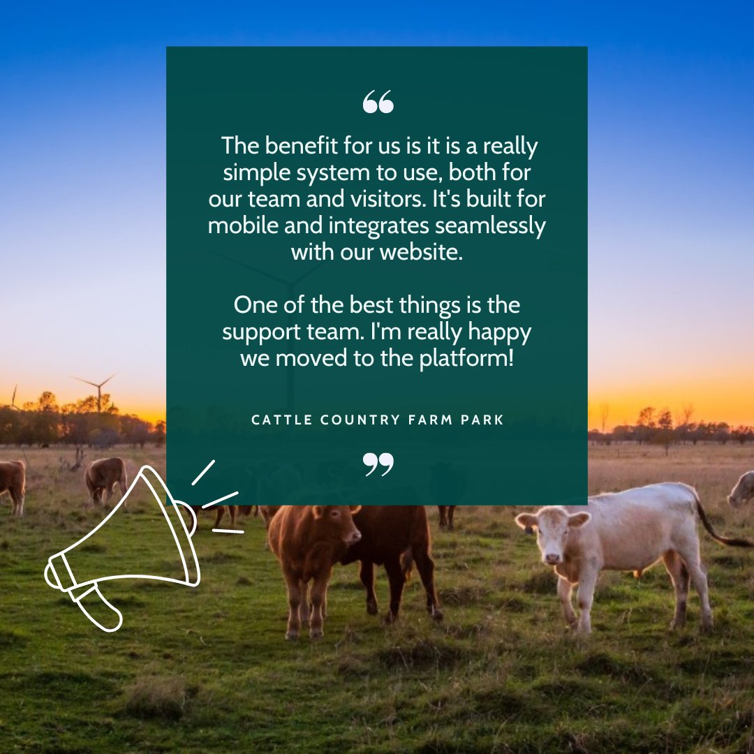 Ready to kickstart the week with some uplifting vibes? 🌟Check out this fantastic feedback from Cattle Country Farm Park! Nothing beats hearing how our efforts make a difference to your businesses🚜 #MondayMotivation #CattleCountryFarmPark #TicketingSolutions #BeyonkSuccessStory