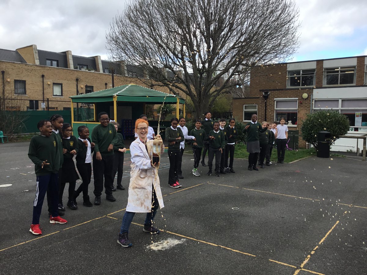 StJosephsSE10's tweet photo. Silly Science is at St Joseph's today. Explosions, friction and rockets - children are having a blast! @educationgroup #sillyscience #BritishScienceWeek #bsw24 https://t.co/aTOqMR091w