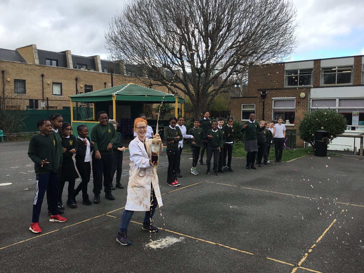 Silly Science is at St Joseph's today. Explosions, friction and rockets - children are having a blast! @educationgroup #sillyscience #BritishScienceWeek #bsw24