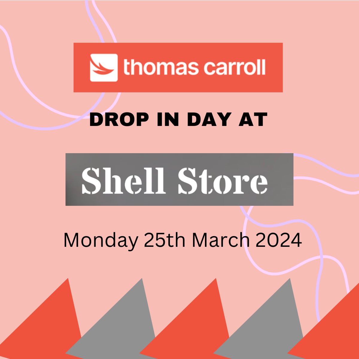 NEXT WEEK - Monday 25th March will be the last of the first run of Drop In Days with @thomascarrollgp which are being hosted by the fantastic @shellstoreheref! 

Feel free to ‘drop by’ - we will be happy to help!