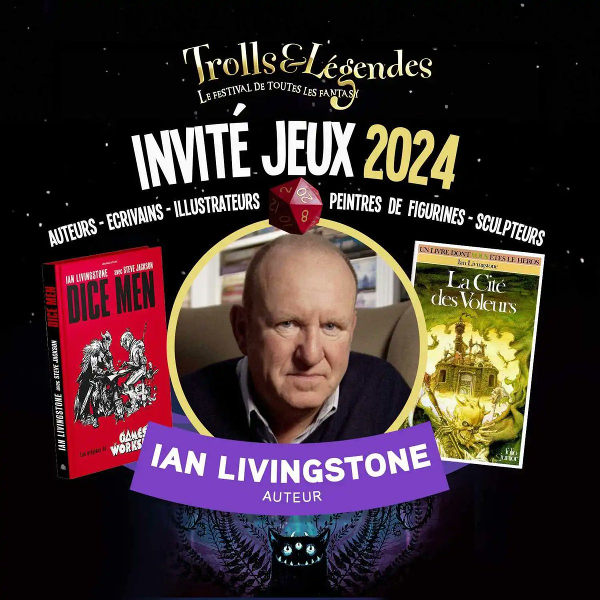 Looking forward to attending Trolls & Legendes as a Guest of Honour in Mons, Belgium on 30th and 31st March. I'll be signing Dice Men and @fightingfantasy books (un livre dont vous êtes le héros) @TrollsLegendes @GallimardJeun trollsetlegendes.be/programme/jeux/