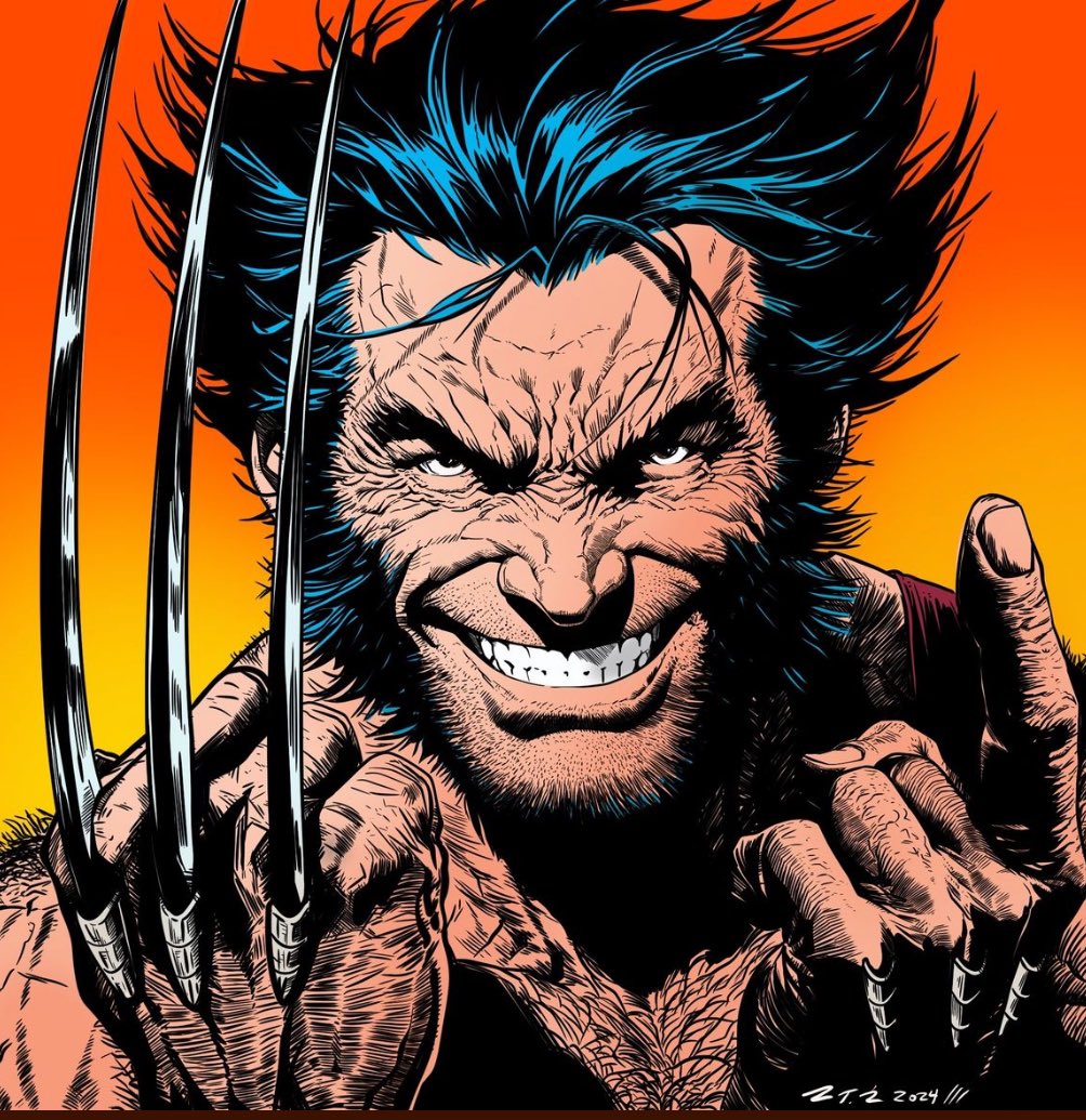 Amazing art by TillysTechnique 

#Wolverine FrankMiller homage #Logan #Xmen #Art