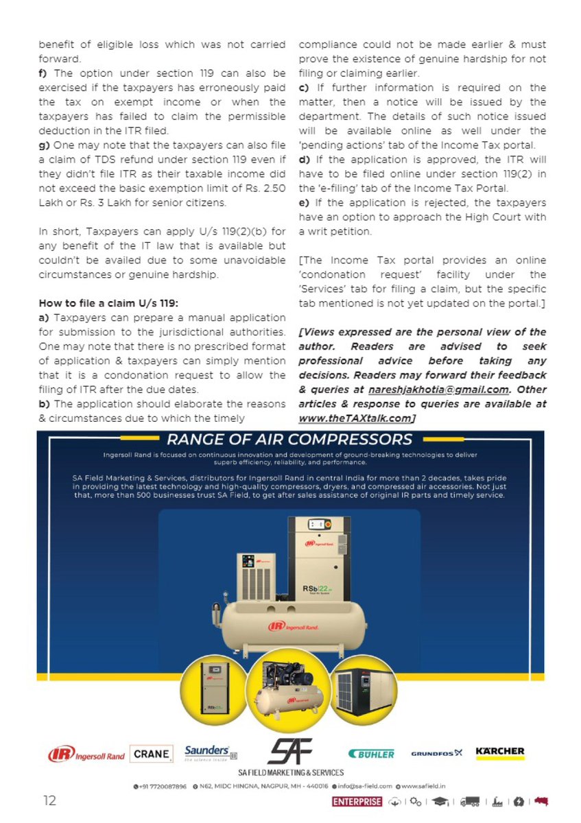 viasocialngp's tweet photo. 📢 Our March edition is out now!
Revealing the Path to TDS Refunds: What You Need to Know! To read more articles from the magazine, download your digital copy - https://t.co/wtM8QGqETh
.
.
#MAGAZINE #articles #TDS #tax #articlecontent https://t.co/XbVUr4UIex