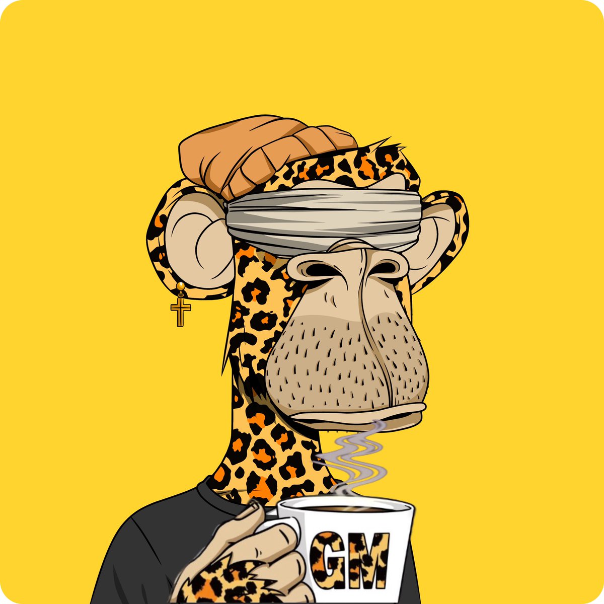StSola's tweet photo. @ApeHomer @0xApes_NFT GMGM fam!! ☀️☕️

Happy #0xMonday 🟨🟨🟨🟨 https://t.co/fuy1v6itO3