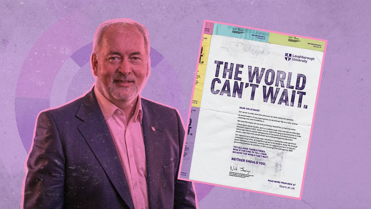 The world can’t wait. And neither can we. @LboroVC has written an open letter to the sector asking that we collectively take a stand and change the narrative that's currently so damaging to higher education. Read the full article here 👉 lboro.uk/3VirQeh