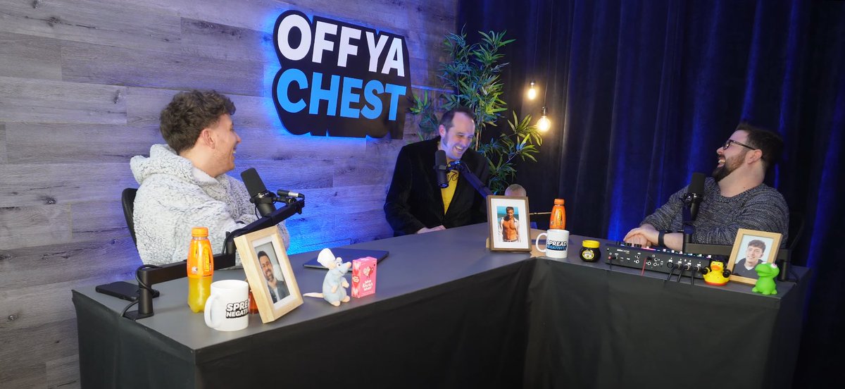 offyachestcast's tweet photo. Slight issue with the audio of today’s episode release this morning but it’s all sorted and available now! 💙

Big soz, Aaron is going to be beaten with a stick! 😁 https://t.co/rEGpp0jfut