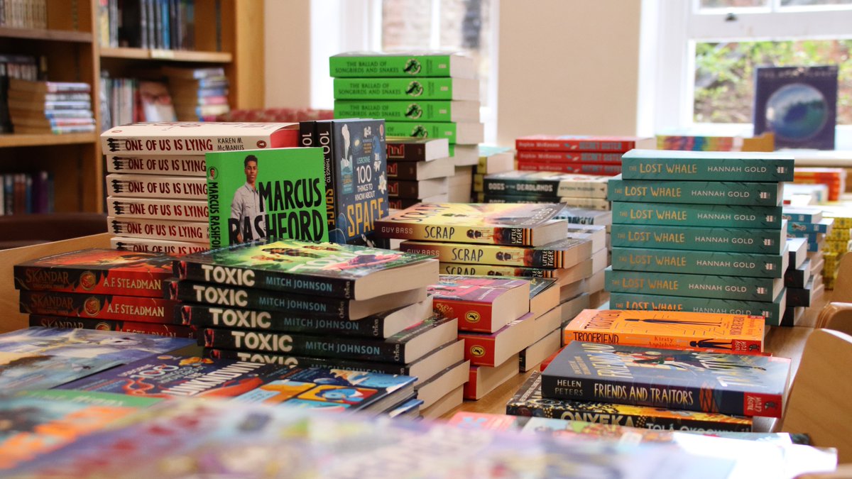 We're delighted to have taken possession of our latest consignment of exciting literary titles from @HaslemereBooks following the school's successful book fair. Looks like reading will be on the agenda during the Easter holidays! #TogetherWeGrow #Literature #Books #Reading