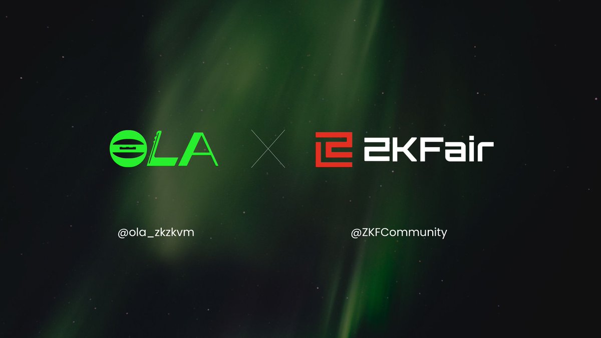 🔥We are thrilled to announce a strategic partnership between @ola_zkzkvm and ZKF @ZKFCommunity. ZKFair is the first ZK-Rollup on Ethereum based on Polygon CDK and Celestia DA. Ola is the first layer2 network on #Ethereum leveraging ZKVM+Depin+AI and plans to launch the mobile
