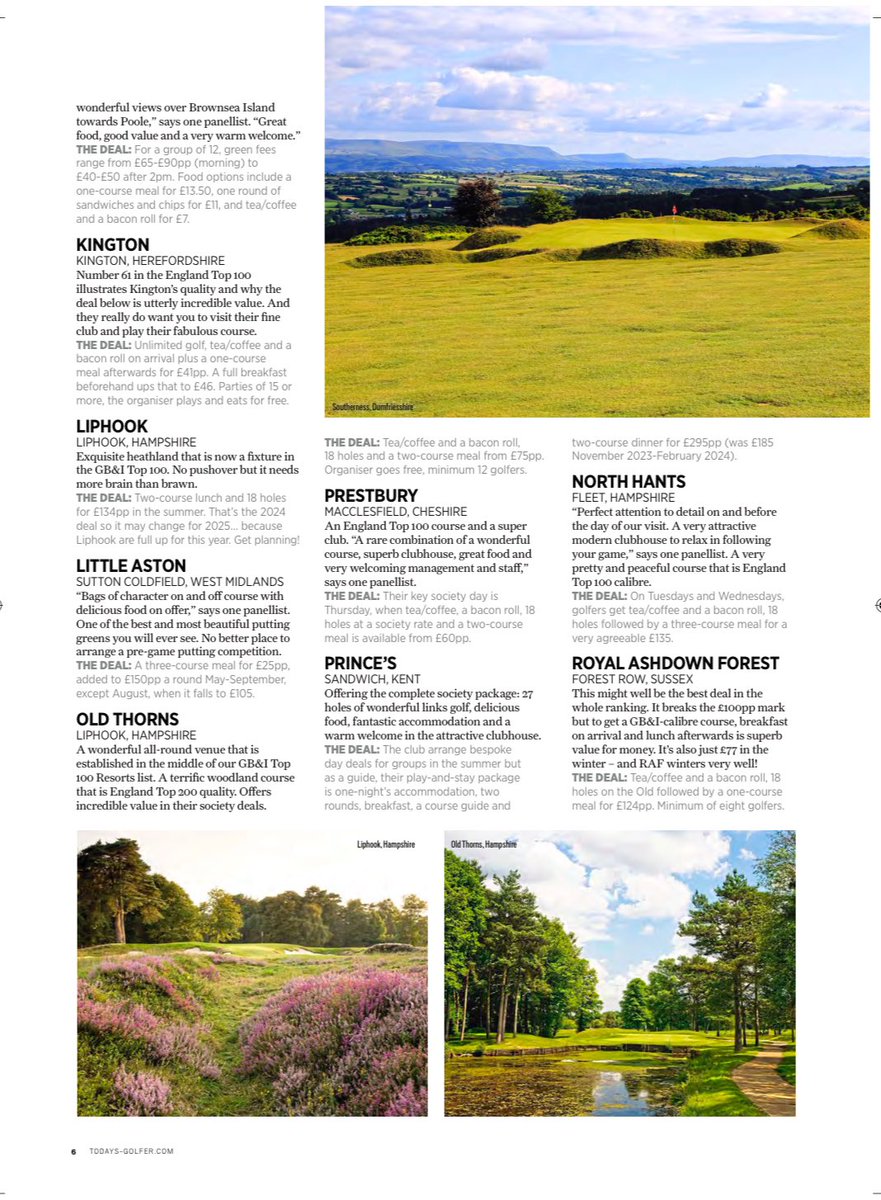 NorthHantsGC's tweet photo. We are proud to have been ranked in the top 25 Society Venues (Bracket A) in the UK by @golfworld_top100 . From the limited days we make available, our visitors ranked us 4.7 stars out of 5 in 2023 and we plan to go higher in 2024 โญ๏ธ โญ๏ธ โญ๏ธ โญ๏ธ โญ๏ธ #top ๐ฏ #corporatedays #nhgc https://t.co/rvBuXNmGz4