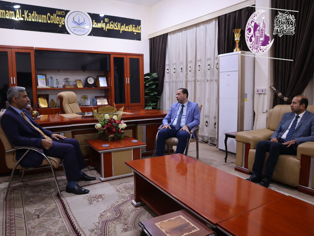 collegewasit's tweet photo. 📷السيد معاون العميد يستقبل عضو لجنة التربية النيابية
📷📷📷استقبل الأستاذ المساعد الدكتور احمد حميد عجم البدري معاون العميد لإدارة اقسام واسط في مكتبة اليوم الاثنين الموافق 18-3-2024
النائب الأستاذ علي غركان الدلفي عضو لجنة التربية النيابية والسيد رحمن حسين الدلفي عضو مجلس واسط https://t.co/4ehJWiI6R9