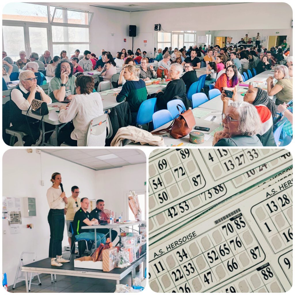 IsabelleFerrer5's tweet photo. Je suis allée rendre une petite visite aux habitants du quartier Château de L’Hers, à l’occasion du Loto de l’#ASHersoise à la Maison de quartier de L’Hers.
Bravo encore une fois, à tous les bénévoles sans qui ces événements n’auraient pas lieu et merci à Mr Maury, Président https://t.co/WnbvPwq6wo