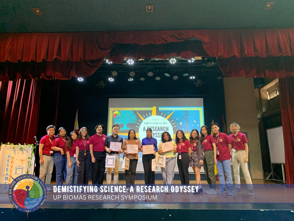 UPBiomas's tweet photo. 📕 The pages may have closed on this odyssey, but luckily research was made to recall, review, and remember. We hope you all went home from March 9's Research Symposium with a bag full of notes and a mind full of ideas for your pending thesis ventures. https://t.co/13jzZHDrKZ