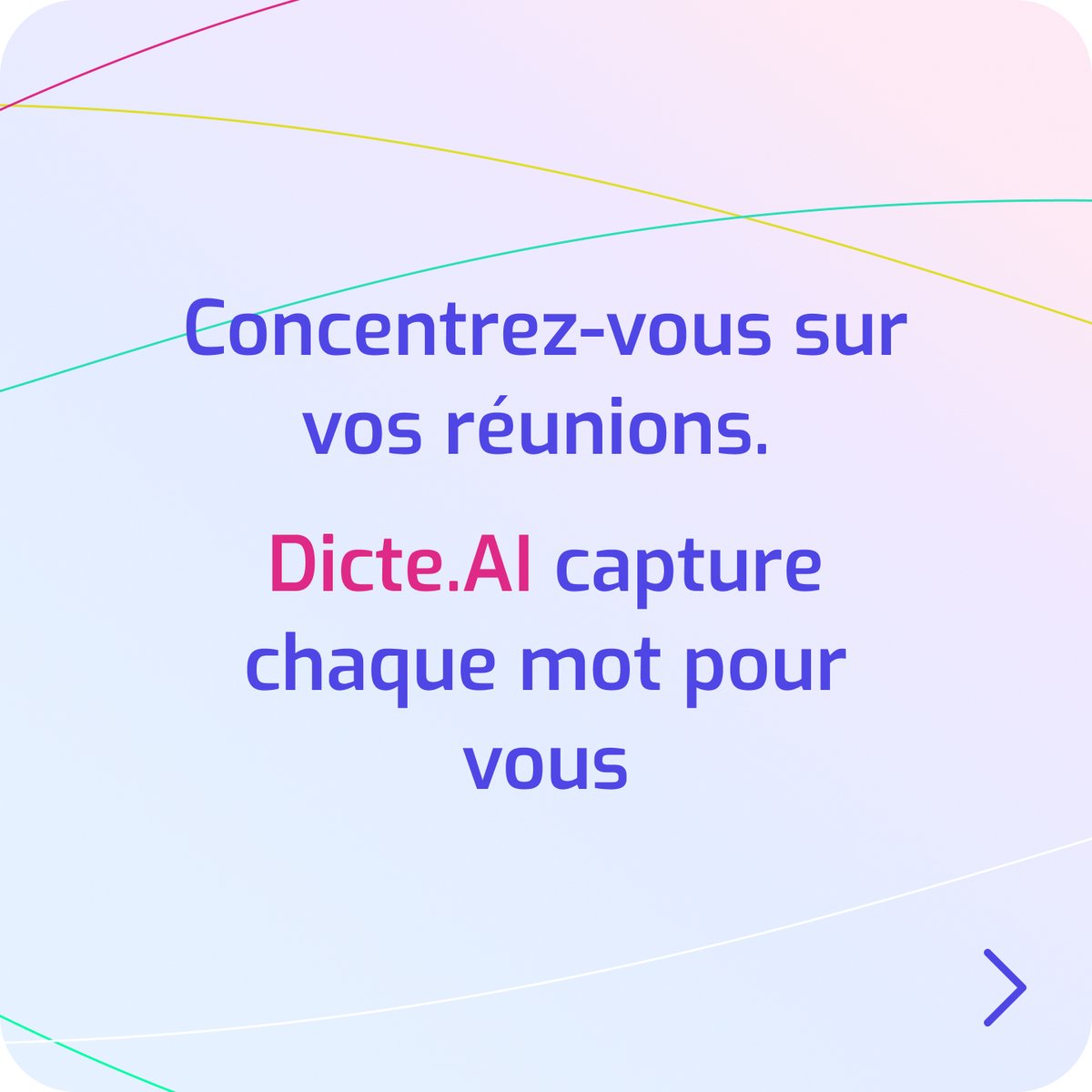 livdeo's tweet photo. Dites adieu à la prise de notes pendant les réunions 🚫📝! Avec #DicteAI, chaque mot est transcritl, vous laissant concentré sur ce qui compte vraiment. Découvrez une nouvelle ère de réunions productives. 
https://t.co/cQZAcukua4
#Productivité #Innovation https://t.co/MHH1EEY02i