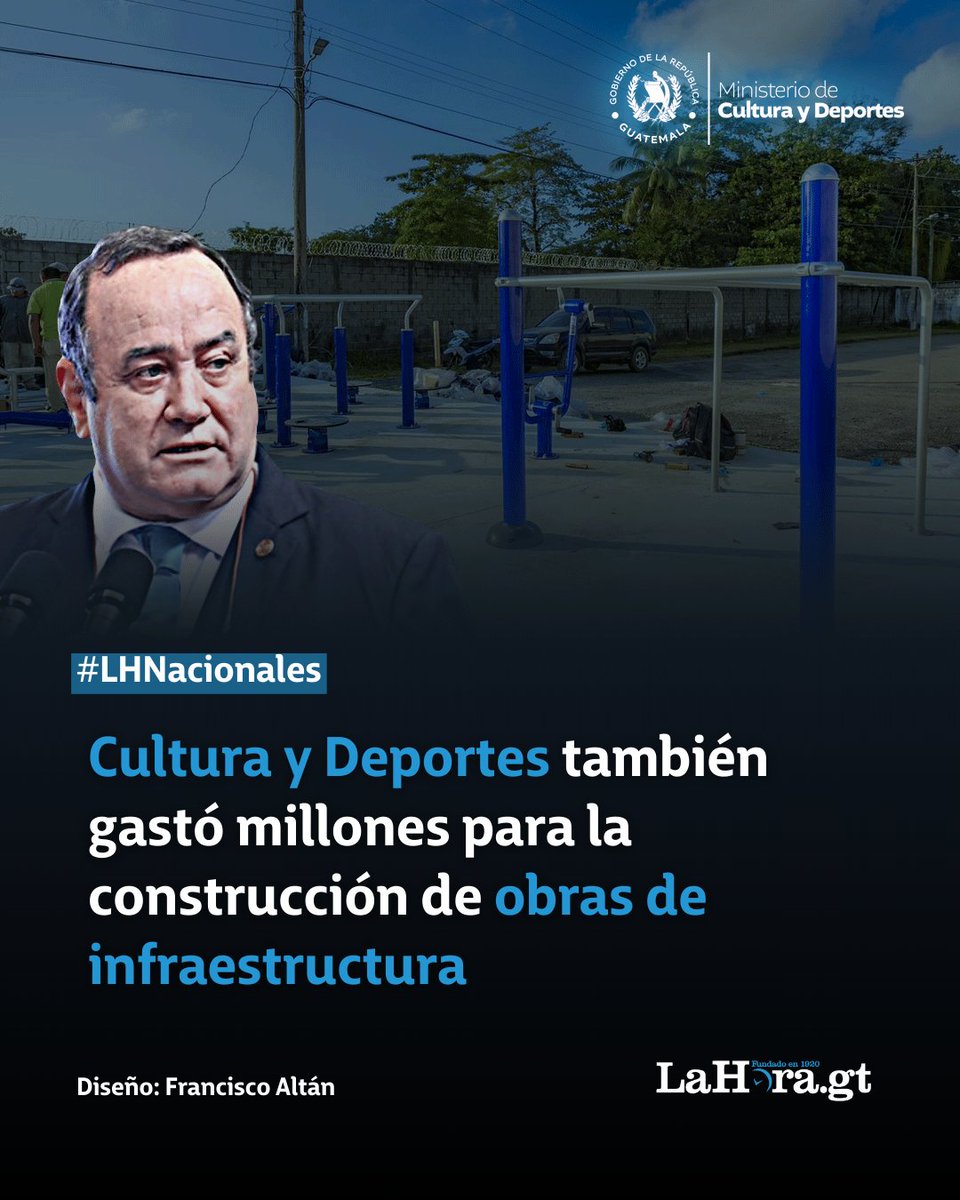 lahoragt's tweet photo. #LHNacionales| Ministerio de Cultura y Deportes adjudicó contratos millonarios para construir nuevas obras infraestructura durante 2020 al 2024.
Más detales en la nota📍https://t.co/JrG8k6uy3c https://t.co/atOLvYCNuX