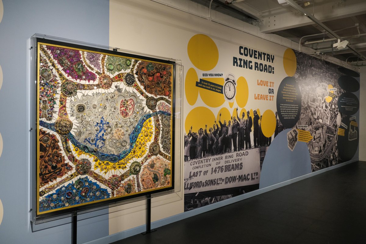 'The men made the ring road, but the Coventry women, we made the Bling Road!' The incredible 'Bling Road' can be seen now at Coventry Transport Museum! #Coventry #TransportMuseum ow.ly/YE5q50QVrQK