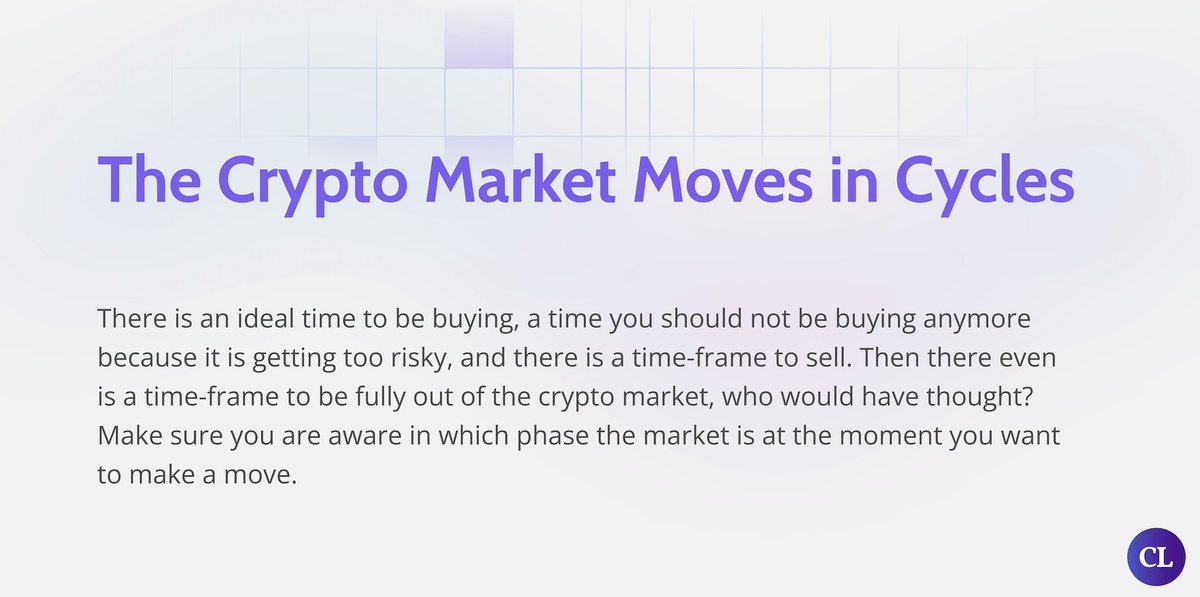 The world of crypto is complex, but we are here to help you. One of our learnings: The crypto market moves in cycles, just like the traditional market. Want to receive the full Things-I-Wish-I-Knew-Before-I-Started-With-Crypto-Guide? Subscribe for free: bit.ly/3v77JoL