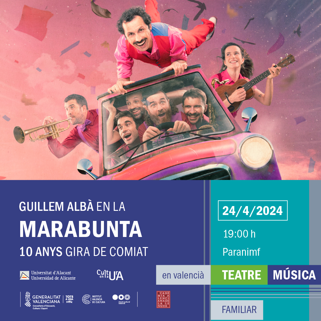culturaenlaUA's tweet photo. ¡No te pierdas las actividades del #Paranimf!😍:
▪️ 'La Bambolla de Júlia': 🗓️Dimecres, 20 de març
🕖 19:00 hores
📌 Paranimf UA
🎟️ 5 €
▪️ 'Marabunta':🗓️Miércoles 24 de abril
🕖 19:00 hores
📌 Paranimf de la UA
🎟️ 5 €
ℹ️Entradas:https://t.co/Pry2fo23FB
@UA_Universidad #UA https://t.co/C3Z3qdKMTv