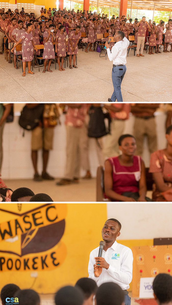 jkOpey's tweet photo. Last week in commemoration of Commonwealth day, I had a great time engaging students at the Kwabenya SHS in Accra on behalf of @CwealthStudents. 

The engagement focused on ways we can contribute to a resilient future for Ghana which was the theme for this year’s celebration. https://t.co/YslzzbiNuk