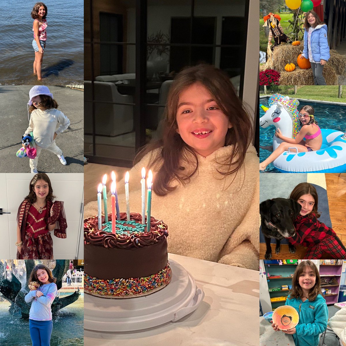 She is sunshine and laughter and compassion and love and nutty and giving and the most beautiful LIGHT for us and the world. How lucky we are to experience her magical spirit every day. HAPPY 8th birthday to the amazing sweet special Layla ❤️!!!