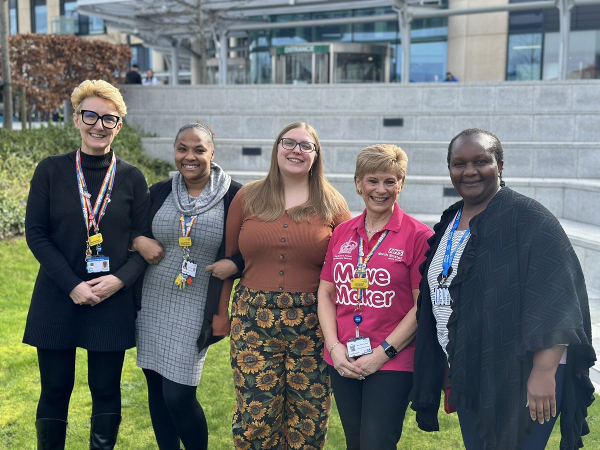 We continue to celebrate the teams that make up Patient Experience at @NorthBristolNHS, up next are… Volunteer Services with the wonderful Rachael, Hannah, Lauren, Jill & Bwalya. This awesome team support our 472+ incredible volunteers 💙 Thank you team! #NBTcares