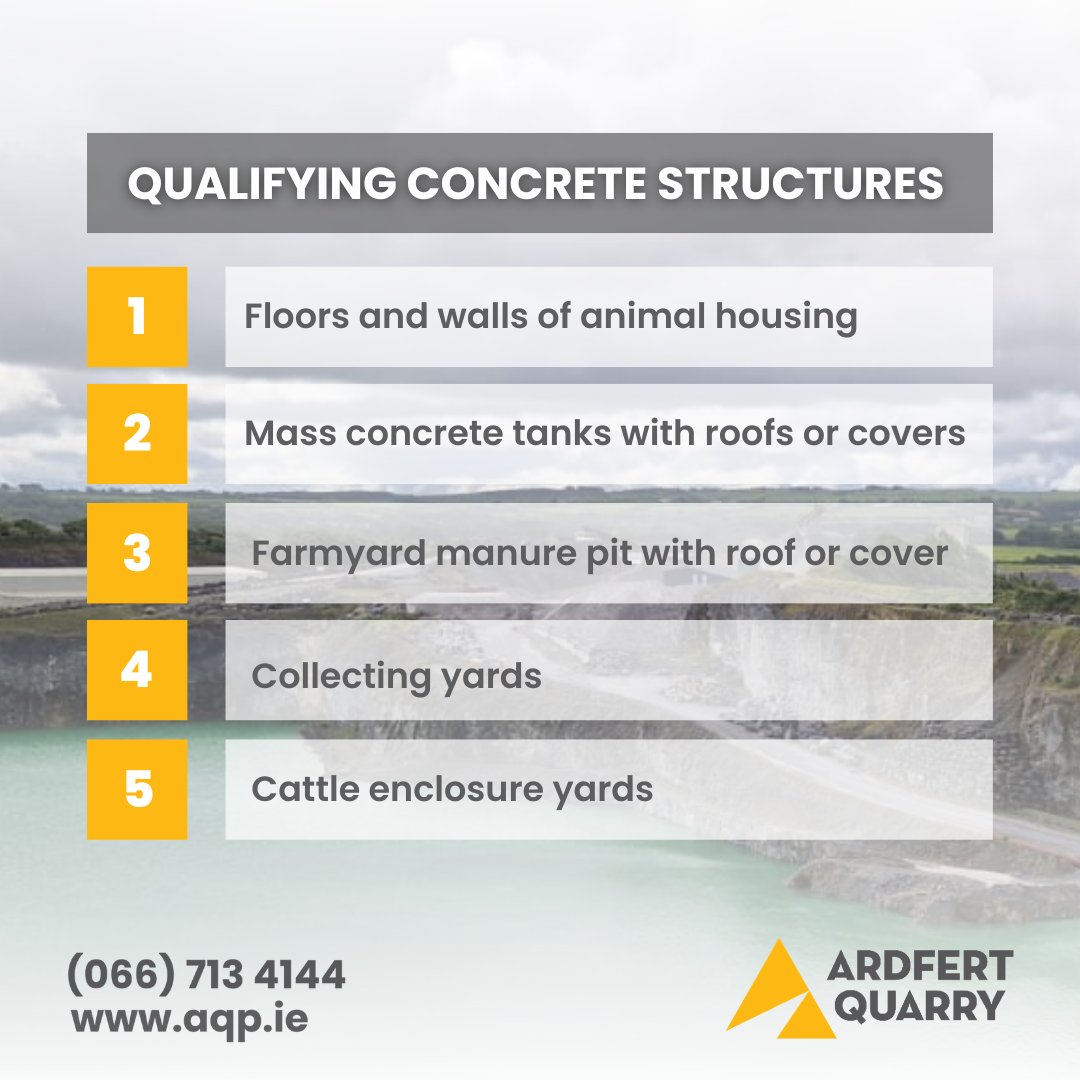 Avail of Accelerated Capital Allowances for the construction of Slurry Storage Facilities🙌 Capital Expenditure cost of the slurry tanks can now be written off over two years rather than seven years.📈 👉Includes both slurry storage and soiled water storage. #ArdfertQuarry