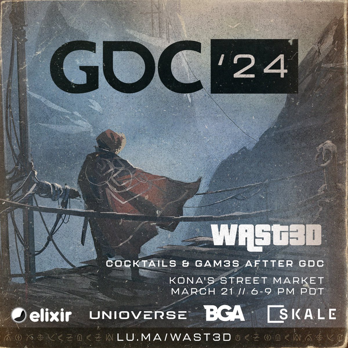Join us for Krishah's cocktail at our #GDC2024 side event with <a href="/BGameAlliance/">Blockchain Game Alliance</a>. The doors open on Thursday at 6 PM!

RSVP ↓

🔮lu.ma/wast3d🔮