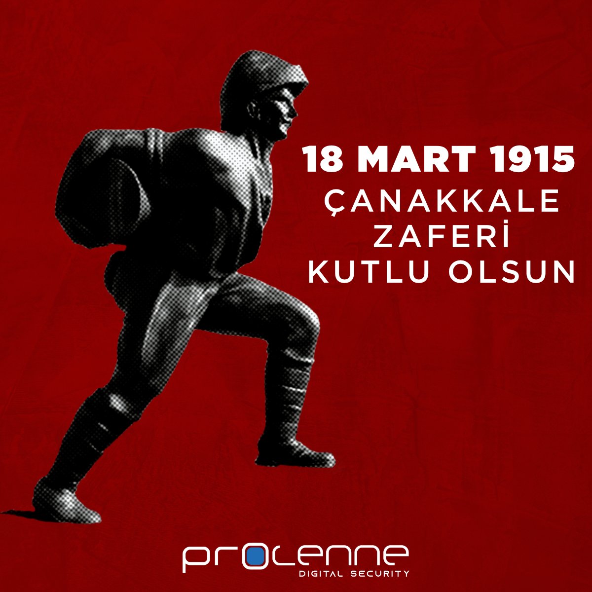 100 yılı geride bıraktığımız Türkiye Cumhuriyeti'mizin temellerinin atıldığı 18 Mart Çanakkale Zaferi'nin yıl dönümü vesilesiyle @Procenne  olarak tüm şehitlerimizi minnet ve saygı ile anıyoruz.

#18Mart #Procenne #DigitalSecurity