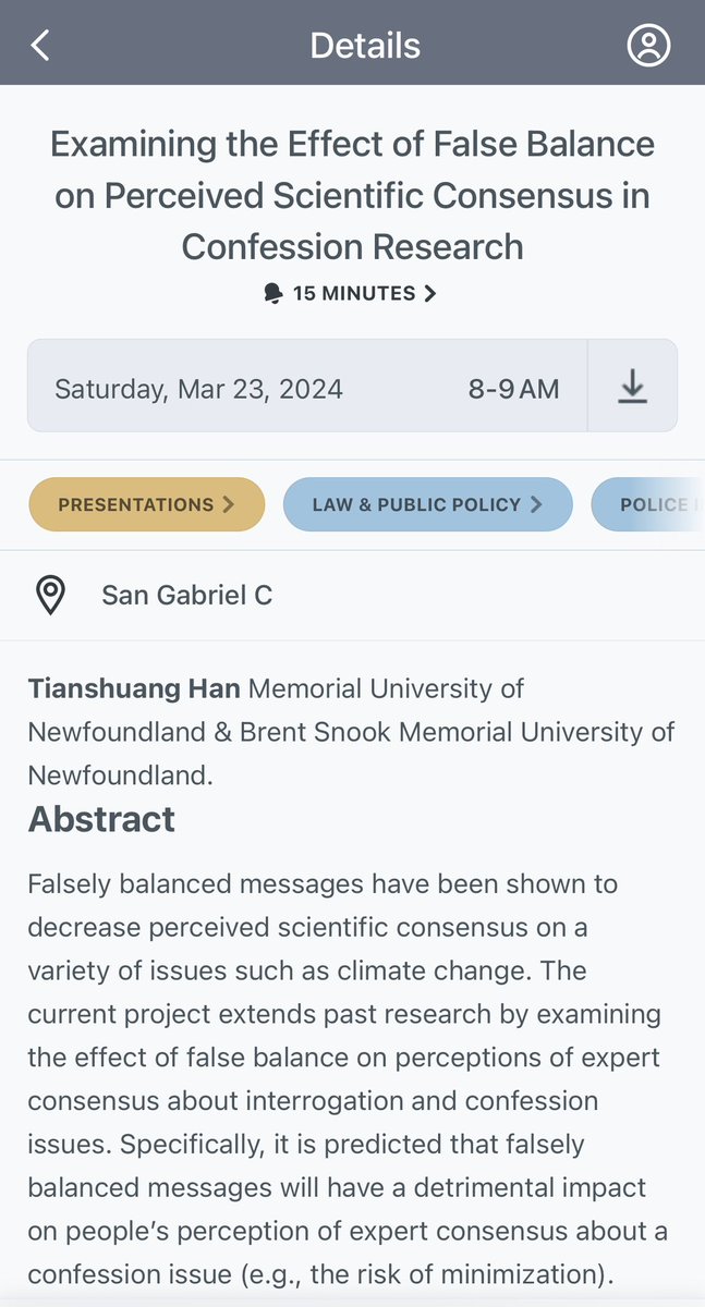 MUN_PsychLawLab's tweet image. How does bothsidesism affect perception of expert consensus about false confession and interrogation practices? Check out our latest study at #APLS2024 this Saturday in LA
