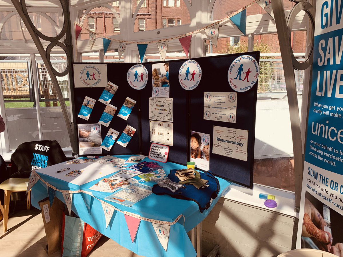 It’s WORDDay 2024. 🎉The Rheumatology team are in the hospital conservatory today to raise awareness. #WORDDay #WORDDay2024 #JIA @Kids_like_us @VersusArthritis