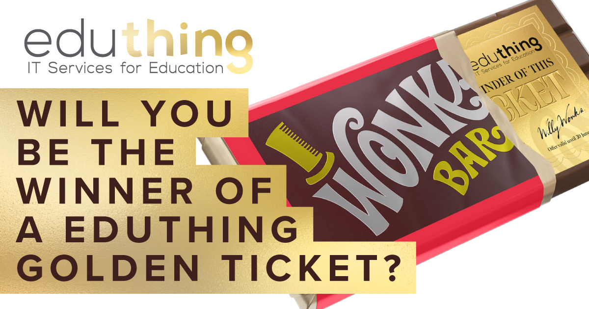 Happy Monday Everyone 😊 Don't forget there's still time to claim your golden ticket prize? 🍫 Email us a picture of your ticket to goldenticket@eduthing.co.uk