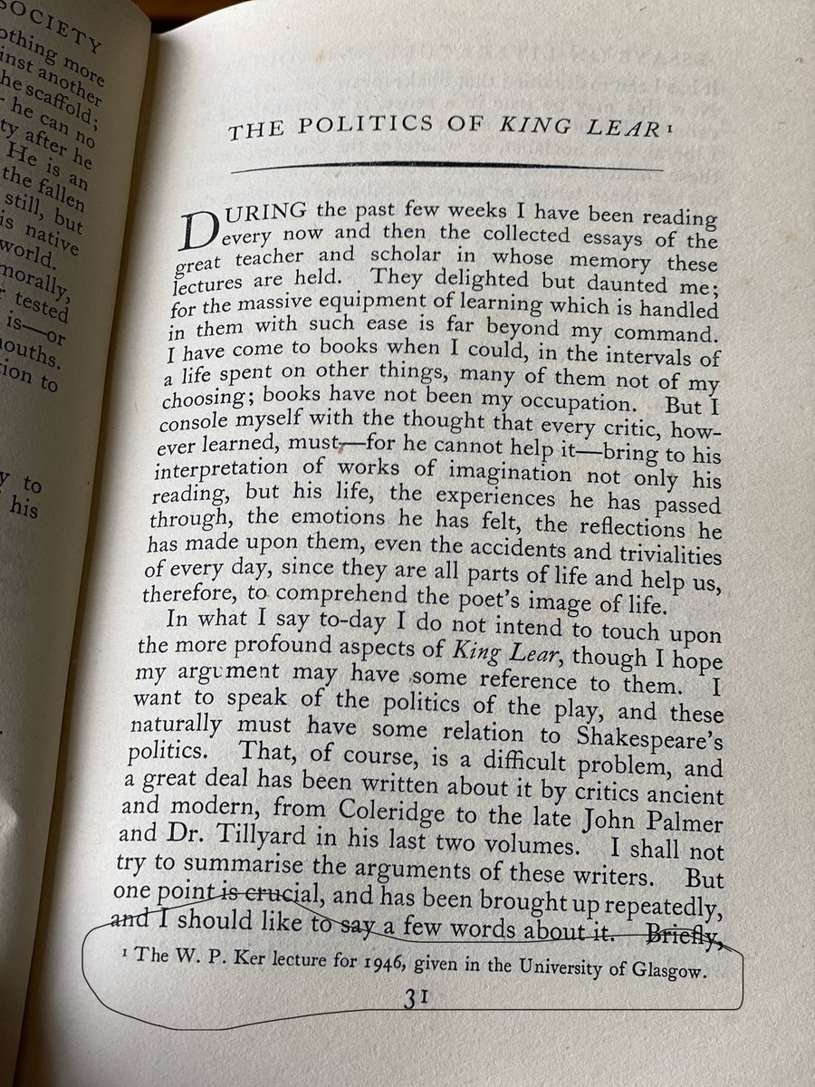 GinorGym's tweet photo. In the land of King Lear and Poor Tom today via Edwin Muir … and ashamed to admit I just noticed that Muir gave this lecture @UofGlasgow in 1946.
#EdwinMuir
#ScottishLiterature
#postgradresearch https://t.co/p5P7lrzEvz