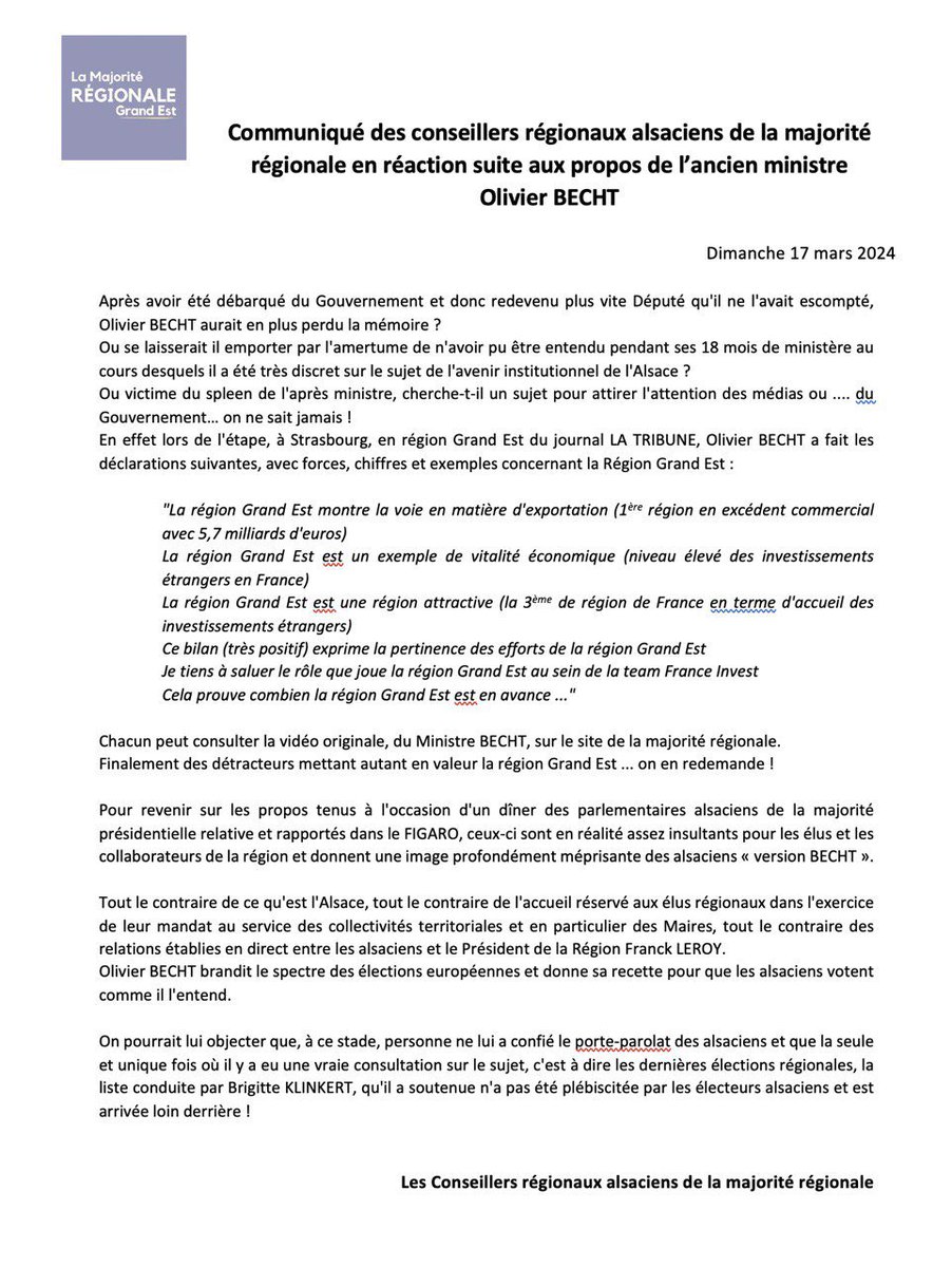 Majorité Grand Est tweet media