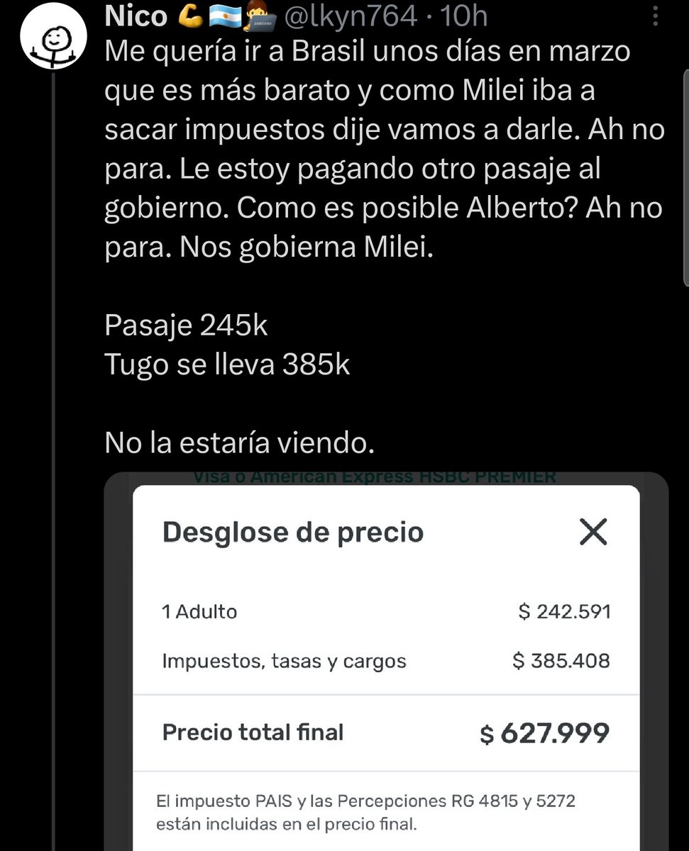 Kout_of_Context's tweet photo. Se está quejando de los impuestos que dejó el Kirchnerismo y le reclama a Milei que no los eliminará cuando literalmente entre el DNU y la ley Ómnibus ya le rechazaron más de 1000 proyectos de ley, incluído modificar impuestos. ☠️ https://t.co/S2XPgmfysR