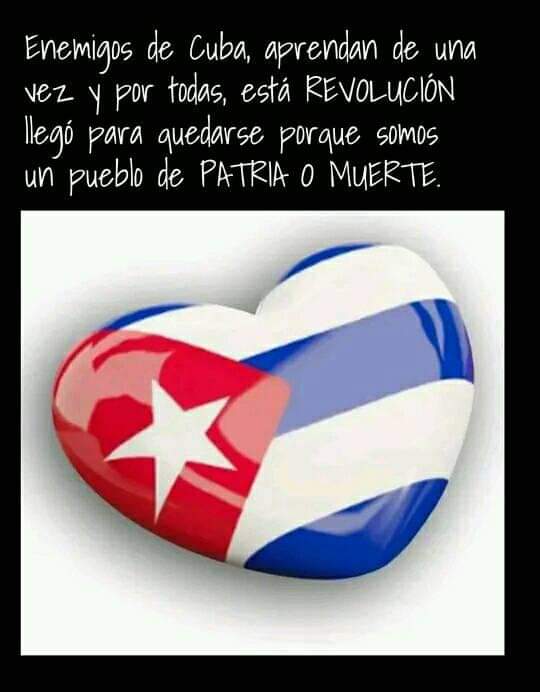 Fuerte y claro!!! #CubaEnPaz <a href="/PresidenciaCuba/">Presidencia Cuba 🇨🇺</a> <a href="/gobhabana/">Gobierno La Habana</a>