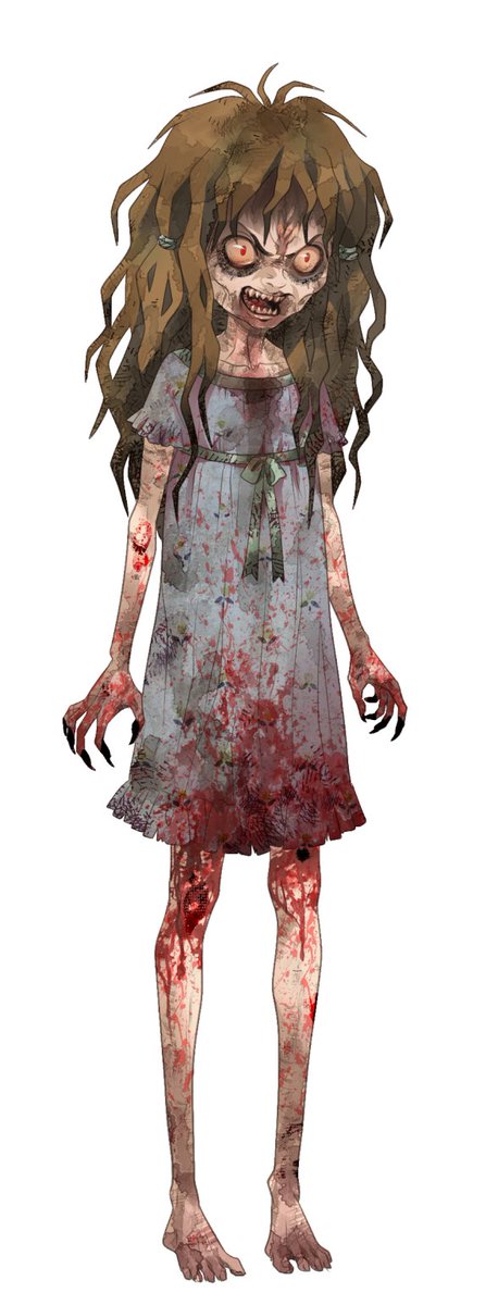 BeadyBeeper's tweet photo. Check out our evil little girl from our game Runaway Farm! (Demo on Steam!) #MonsterMonday https://t.co/Fw3kjElXST