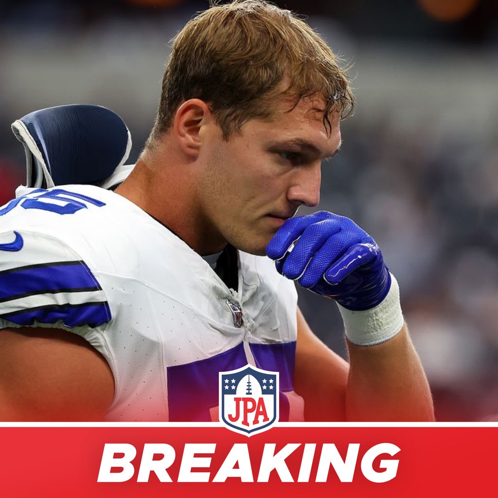 jasrifootball's tweet photo. BREAKING: Former #Cowboys LB Leighton Vander Esch is planning to announce his retirement from the #NFL today, per @toddarcher https://t.co/2opToWeAyy