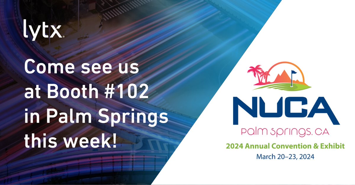 We look forward to being at the @NUCA_National 2024 Annual Convention & Exhibit! Come by to meet our experts and learn how video context has revolutionized driving safety and brought a new level of telematics visibility and insights. #NUCA2024Convention bit.ly/3SWye7Z