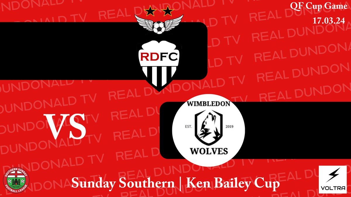 Highlights from this weekends Ken Bailey QF Cup game against <a href="/WimbledonWolves/">Wimbledon Wolves</a>. 

youtube.com/watch?v=RfrSon… 

<a href="/SouthernSunday/">Southern Sunday Football League</a>