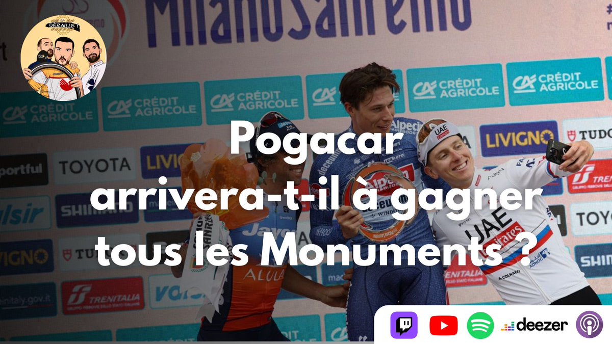 🚨LIVE TWITCH MARDI 19H🚨 twitch.tv/caderaille MSR 🇮🇹 , Tour de Catalogne 🇪🇸 les classiques belges 🇧🇪 du we mais aussi cette question 👇 Pas mal de choses à dire ! On vous attend pour discuter ! + un gros quiz de prévu avec du beau monde