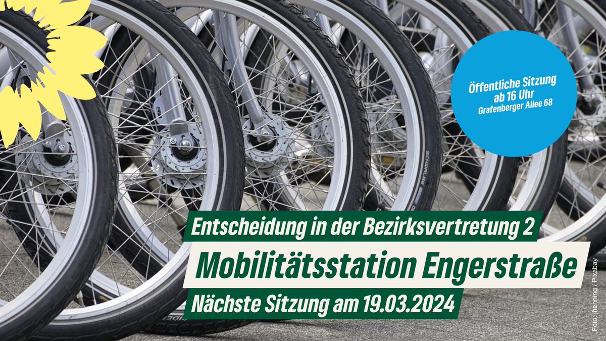 In der BV2 entstand die Idee, die Brachfläche an der Ecke Engerstr. / Grafenberger Allee in #Flingern sinnvoller zu nutzen und neu zu gestalten. Nun liegen die Pläne der Verwaltung und der Stadttochter CMD zur Errichtung einer Mobilitätsstation vor. Die Entscheidung fällt morgen.