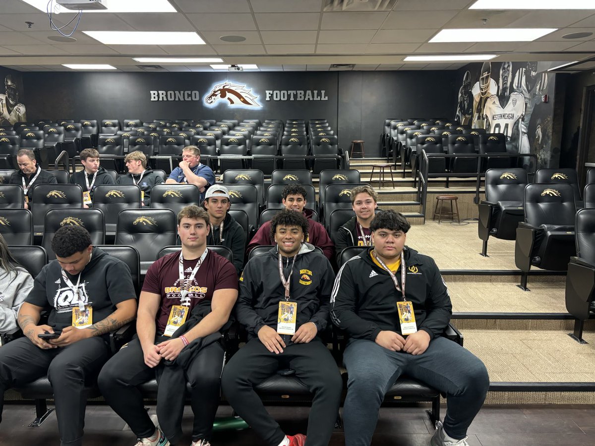 Group of Montini players visiting Western Michigan University! #BroncosBeingBroncos #TeamFirst