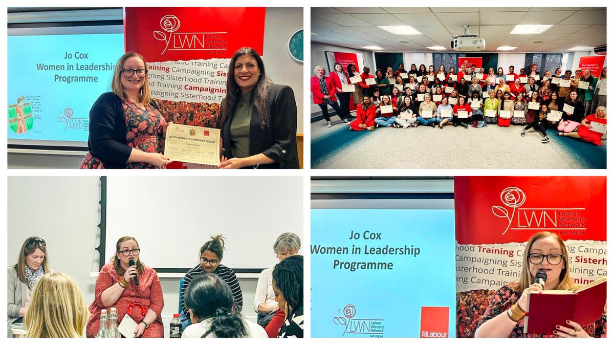 This weekend I graduated from @LabourWomensNet’s #JoCoxLeadership Programme. I am beyond grateful for being given a place on this course, for the knowledge and skills gained, and for the friendships formed.🌹