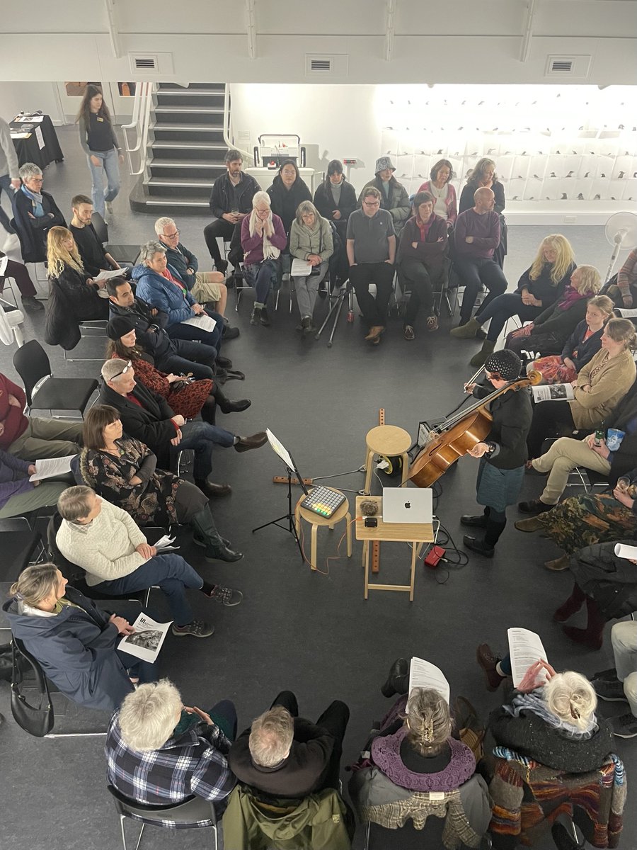lancasterarts's tweet image. And massive thank you to Maja Bugge for a special concert in a packed out Peter Scott Gallery on Friday, perfectly complementing Sena Başöz&apos;s #Forough installation. Thanks to all who stayed for @PuddingEvents too!