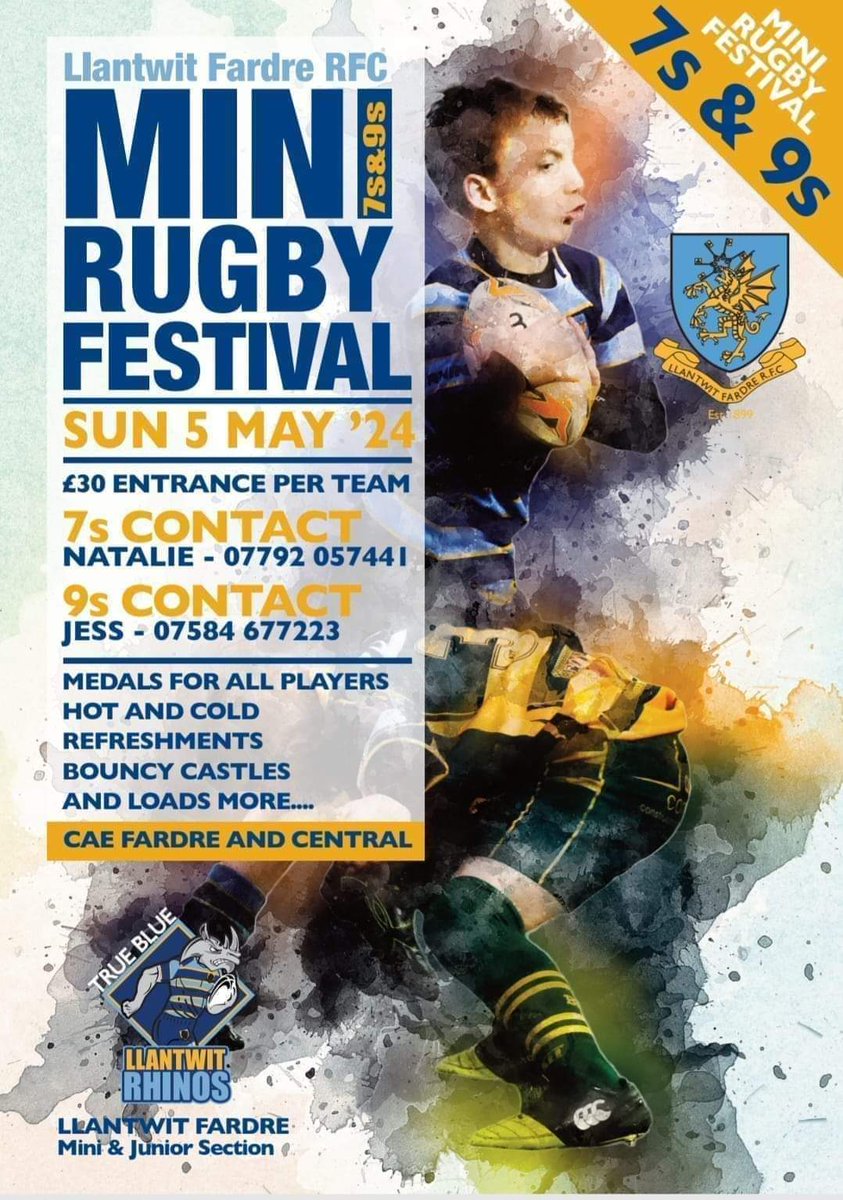 LFRFCu10s's tweet photo. Our annual u9s festival is approaching Sunday 5th May still space available if interested drop us a message. @AllWalesSport https://t.co/177Gct3ZKa