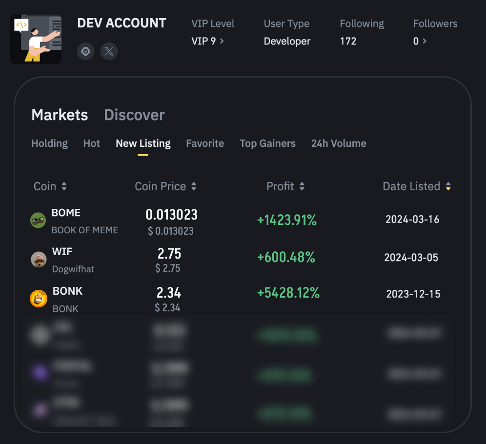 DeFiTracer's tweet photo. Solana Altseason is where you can turn nothing into $1M or more!

I know an insider who already made it on CEX alts:

$BOME +8,400%
$WIF +12,620%
$BONK +15,200%

I begged him to share next CEX alts with 10-100x potential. Here it is 🧵👇 https://t.co/MFTIiX629S
