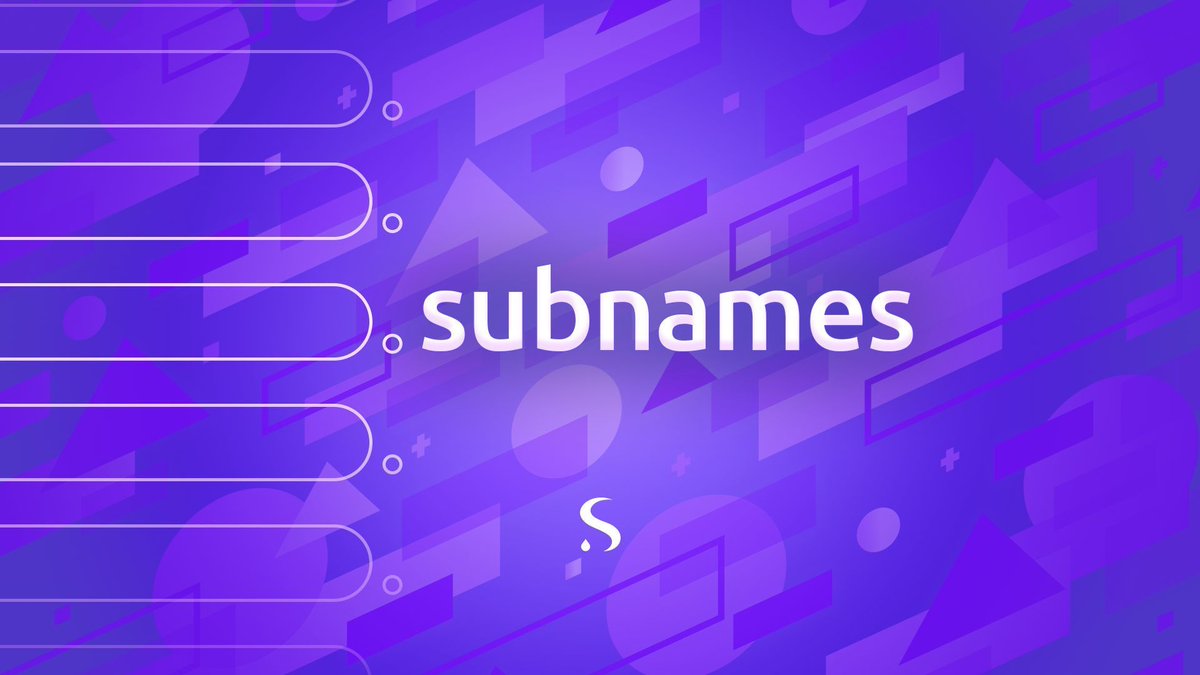 The concept of subdomains was introduced in the early 1990s as a way to organize and structure websites within a single domain. #SuiNS is ready to continue the advancement of identity technology into Web3, we will be adding Subnames feature shortly! 🔥 #Sui #OwnYourIdentity