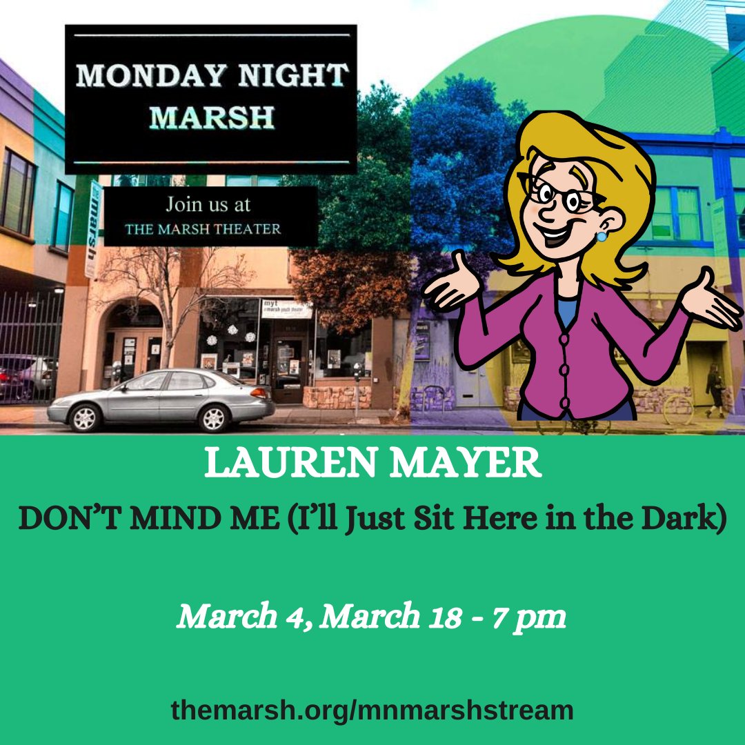 Thrilled to be coming back to The Marsh tonight - if you're in SF, hope you can join me, and if you're not, it's easy to livestream! <a href="/ILoveTheMarsh/">The Marsh - MarshStream</a>