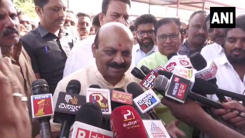 Gadag: Former Karnataka CM Basavaraj Bommai says, 'There is a competition for tickets in BJP because it wins. See Congress's desperate condition where no one is asking for a ticket so there is no descent there. After the Lok Sabha elections, there will be distress in the Congress