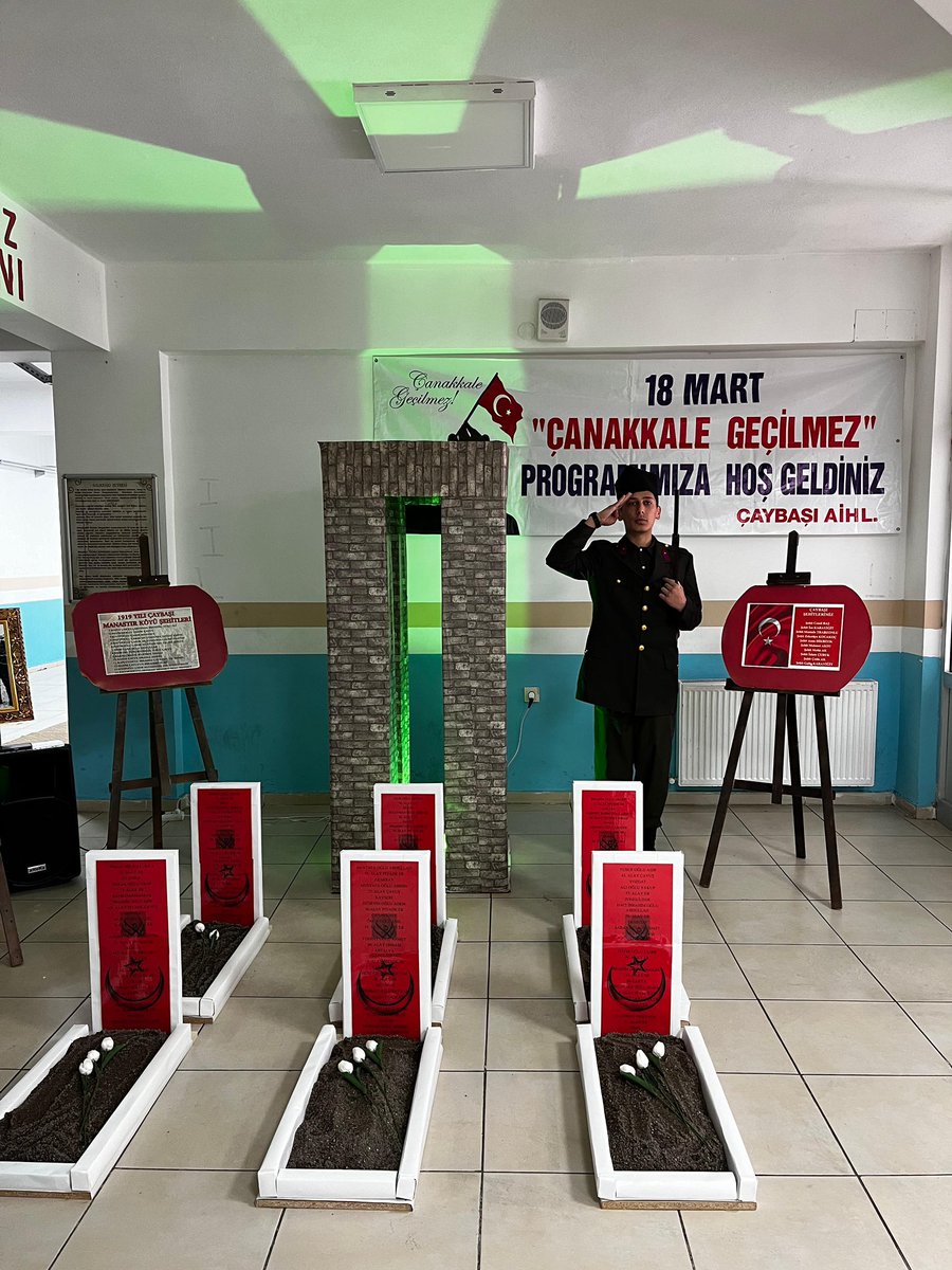 CaybasL's tweet photo. 18 Mart Çanakkale Zaferi Ve Şehitleri Anma Günü Programımız gerçekleştirilmiştir. Çanakkale Zaferi'nin 109. yıl dönümünde, Gazi Mustafa Kemal Atatürk'ü ve şehitlerimizi saygıyla ve minnetle anıyoruz. @Ordu_MEM @CaybasM @guneyisa52 https://t.co/Povk52zbpR